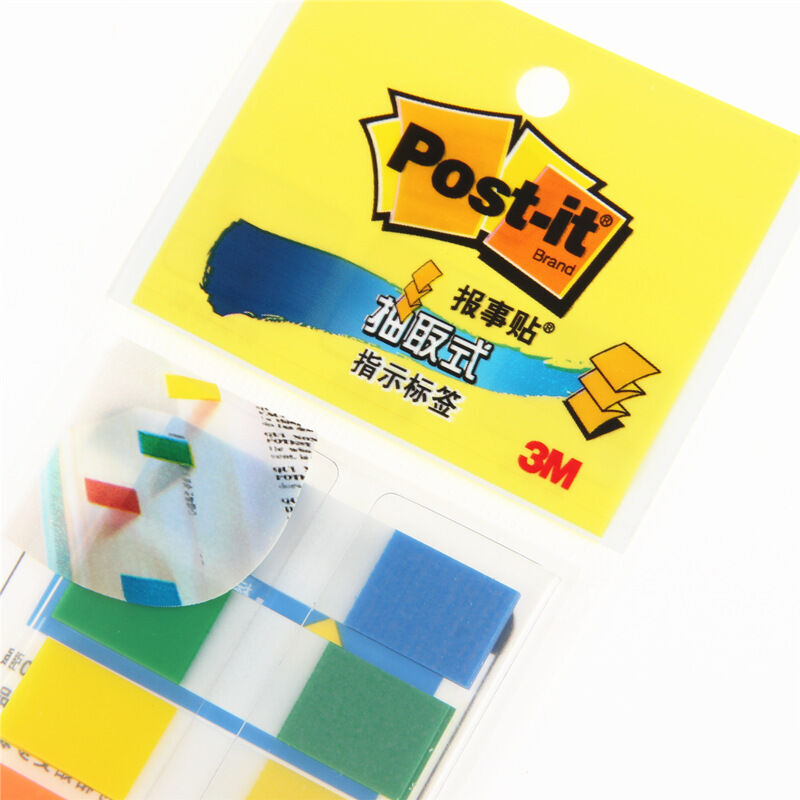 3M（Post-it） 683-5CF 透明抽取式指示标签 12*44mm 20张*5色/包