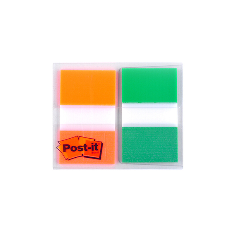 3M（Post-it） 680-2PK-2 透明指示标签/报事贴 绿橙 20张*2色/包_http://www.szkoa.com/img/images/C201902/1551170435024.jpg