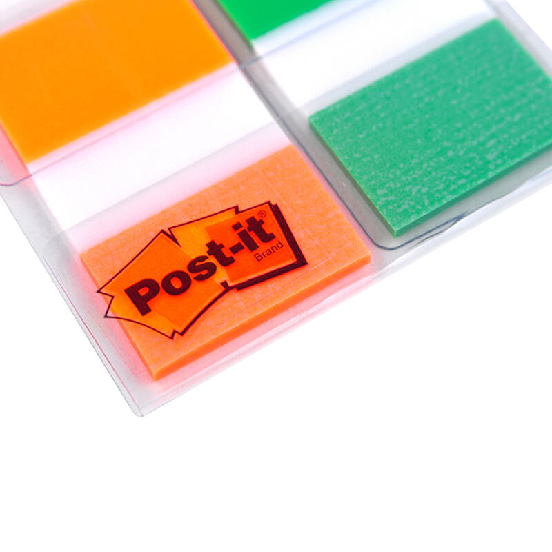 3M（Post-it） 680-2PK-2 透明指示标签/报事贴 绿橙 20张*2色/包_http://www.szkoa.com/img/images/C201902/1551170435034.jpg