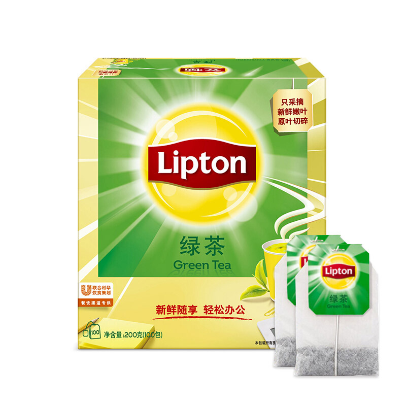 立顿（Lipton） 茶叶 100包200g 袋泡茶茶包(绿茶)_http://www.szkoa.com/img/images/C201902/1551337854615.jpg