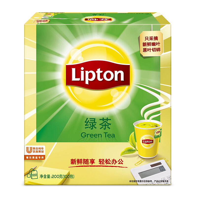 立顿（Lipton） 茶叶 100包200g 袋泡茶茶包(绿茶)_http://www.szkoa.com/img/images/C201902/1551337854625.jpg