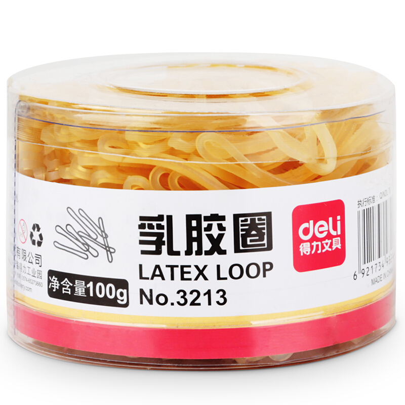 得力（deli） 3213 强韧性乳胶圈 橡皮筋 筒装100g_http://www.szkoa.com/img/images/C201903/1551687787320.jpg