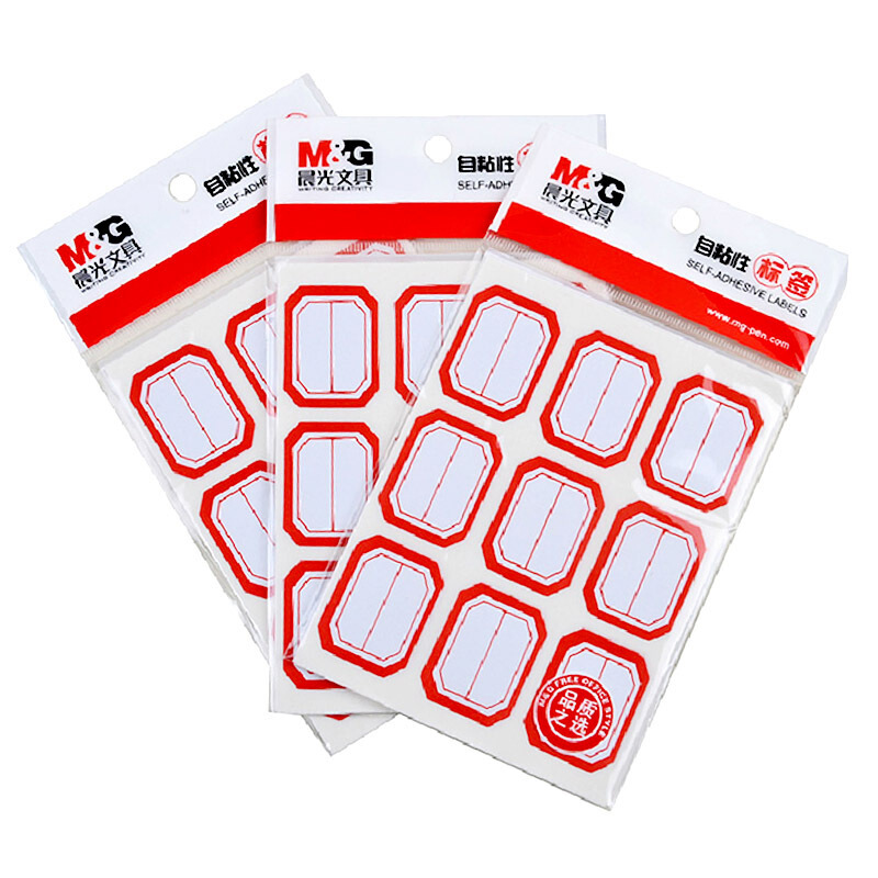 晨光（M&G） 自粘性标签 空白不干胶贴纸 (YT-11 10张*9枚/包)