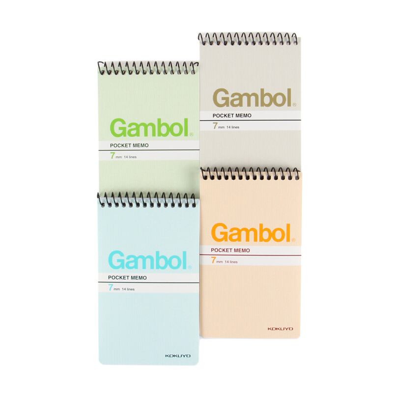 渡边（Gambol） SA7506 螺旋竖翻笔记本 A7/50页 24本/包 (本)_http://www.szkoa.com/img/images/C201903/1552284213904.jpg