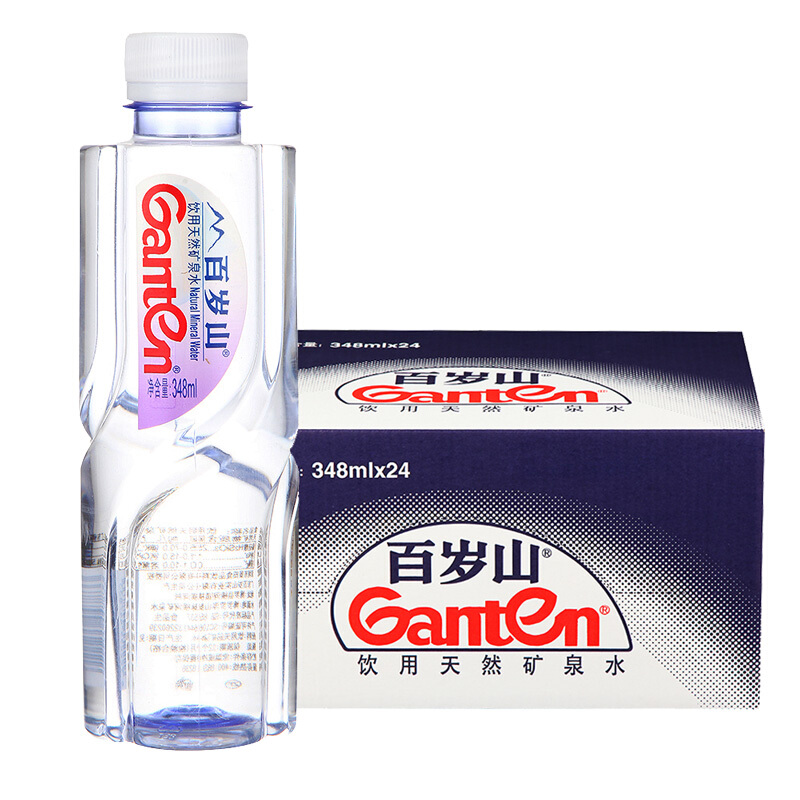  百岁山（Ganten） 348ml*24瓶 矿泉水  整箱