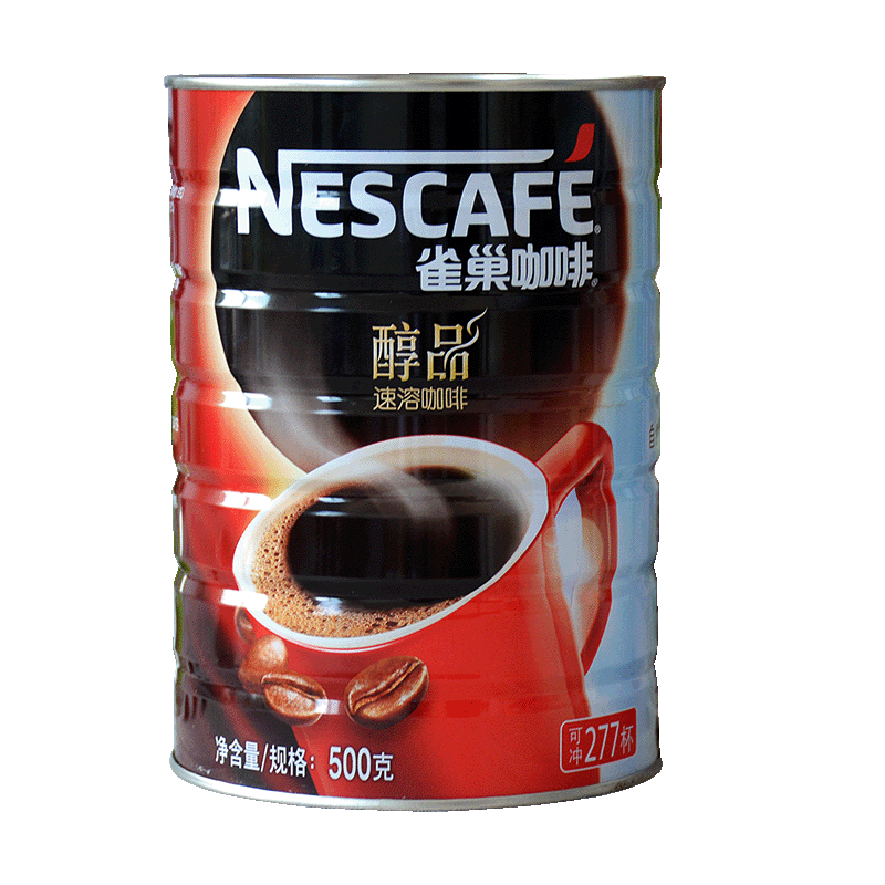 雀巢（Nestle） 500g 咖啡醇品黑咖啡罐装 