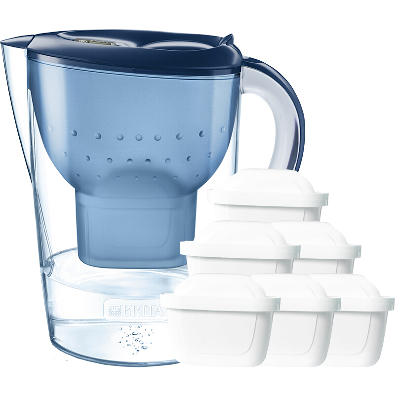 碧然德（BRITA）滤水壶 Marella蓝色3.5L 1壶6芯_http://www.szkoa.com/img/images/C201907/1562922637470.jpg