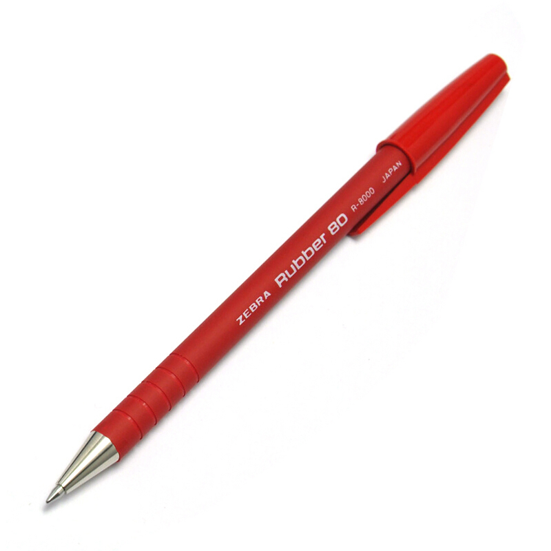 斑马牌（ZEBRA）R-8000橡胶杆圆珠笔0.7mm(红色)_http://www.szkoa.com/img/images/C201907/1563332492049.jpg