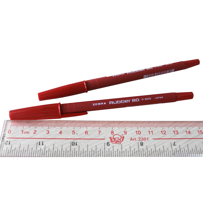 斑马牌（ZEBRA）R-8000橡胶杆圆珠笔0.7mm(红色)_http://www.szkoa.com/img/images/C201907/1563332492072.jpg