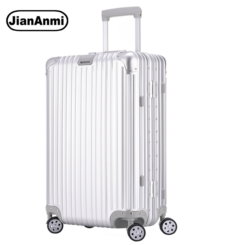 JianAnmi 全铝镁合金复古登机箱24英寸