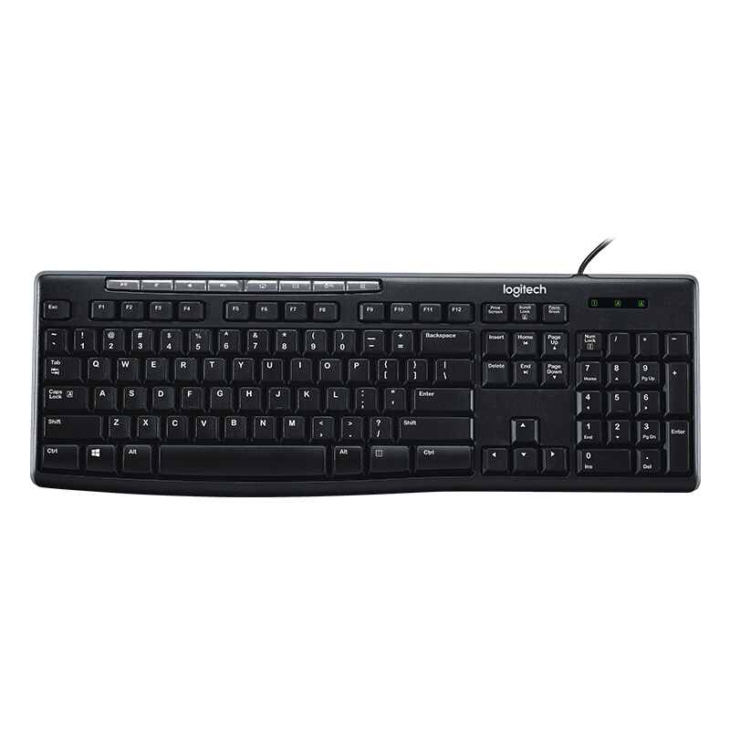 罗技（Logitech）K200 键盘 有线键盘 办公键盘 全尺寸 黑色_http://www.szkoa.com/img/images/C201910/1572506199893.jpg