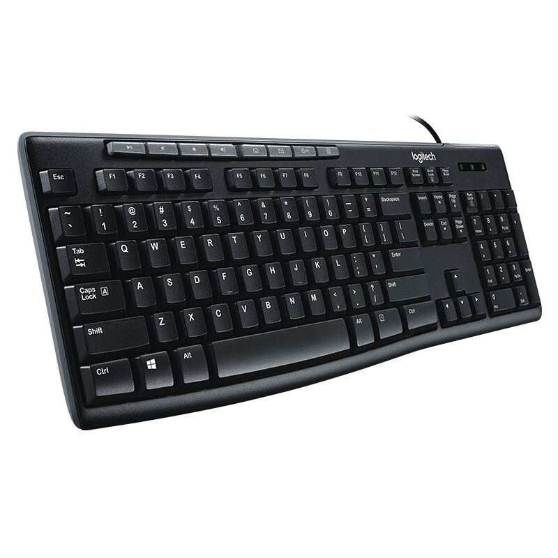 罗技（Logitech）K200 键盘 有线键盘 办公键盘 全尺寸 黑色_http://www.szkoa.com/img/images/C201910/1572506200442.jpg