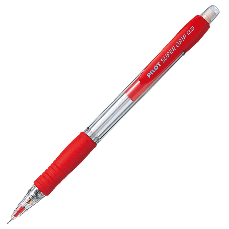 百乐（PILOT） H-185-SL 自动铅笔 透明笔杆0.5mm（红色） 12支/盒_http://www.szkoa.com/img/sp/102/604c20ef-3eef-4db6-adac-6e4c9bd170f8.jpg
