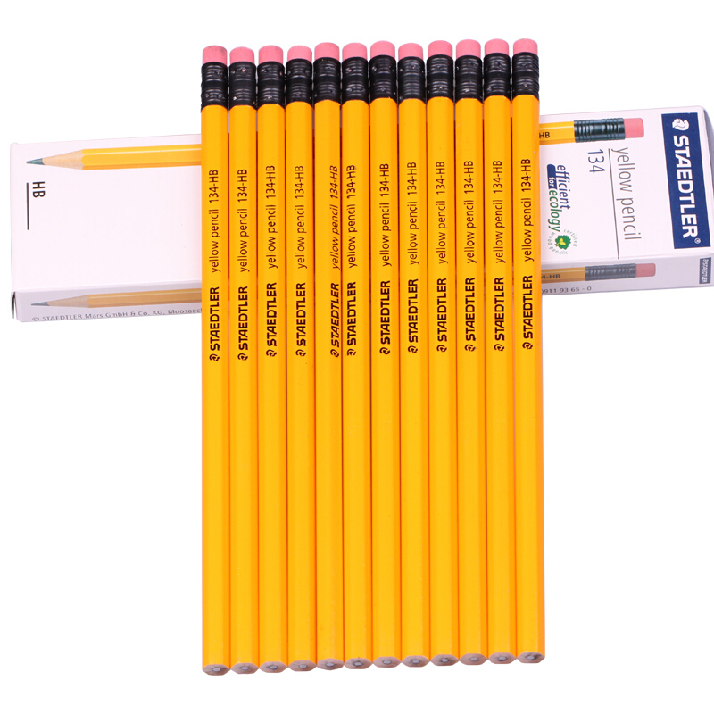 施德楼（Staedtler） 134 黄杆铅笔 带橡皮头 12支装（HB）_http://www.szkoa.com/img/sp/102/678471d3-11df-4155-8d50-decb06d3cf97.jpg