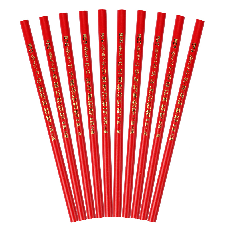 中华牌 536 特种铅笔 皮革塑料陶瓷器金属标记 10支装（红色）_http://www.szkoa.com/img/sp/102/ad11c780-ecf2-40f8-a685-319232a53b77.jpg