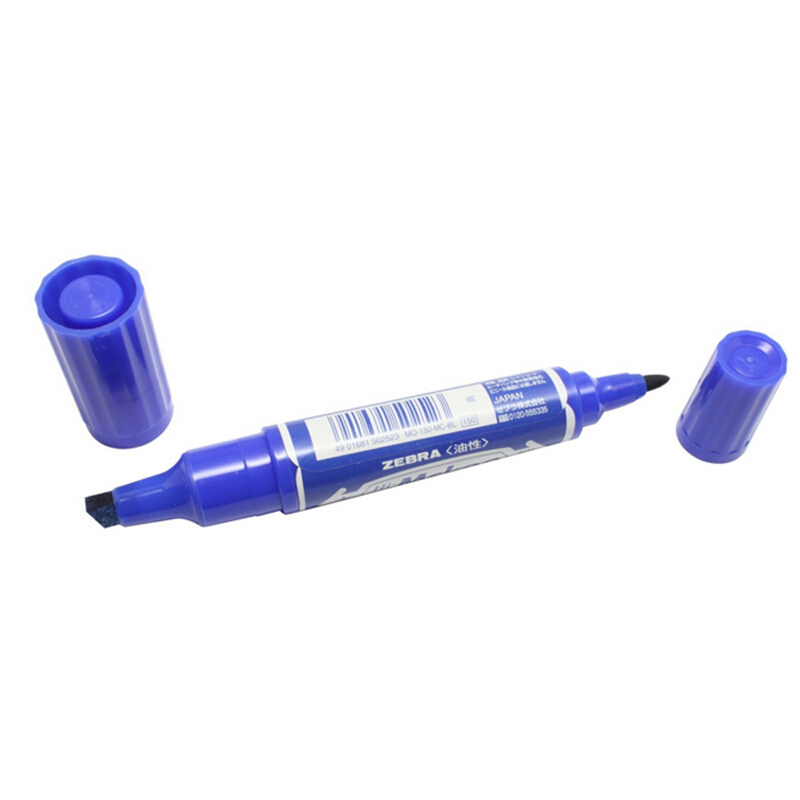 斑马（ZEBRA） MO-150-MC-BK 大双头记号笔 1支装 2.0~4.0mm (蓝色) 
