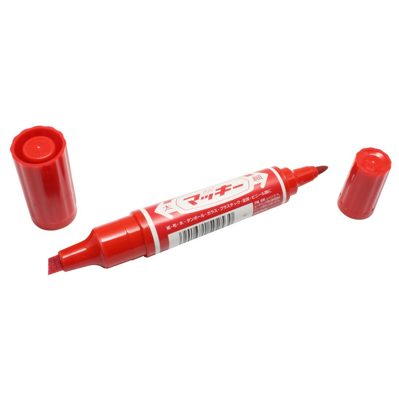 斑马（ZEBRA） MO-150-MC-BK 大双头记号笔 1支装 2.0~4.0mm (红色) 