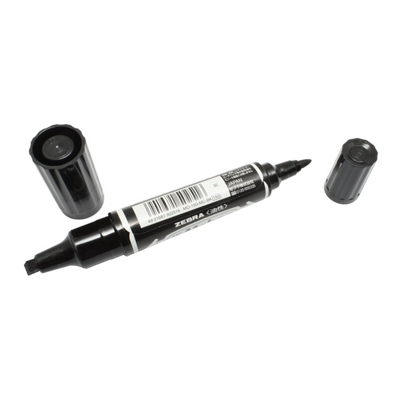 斑马（ZEBRA） MO-150-MC-BK 大双头记号笔 1支装 2.0~4.0mm (黑色) 