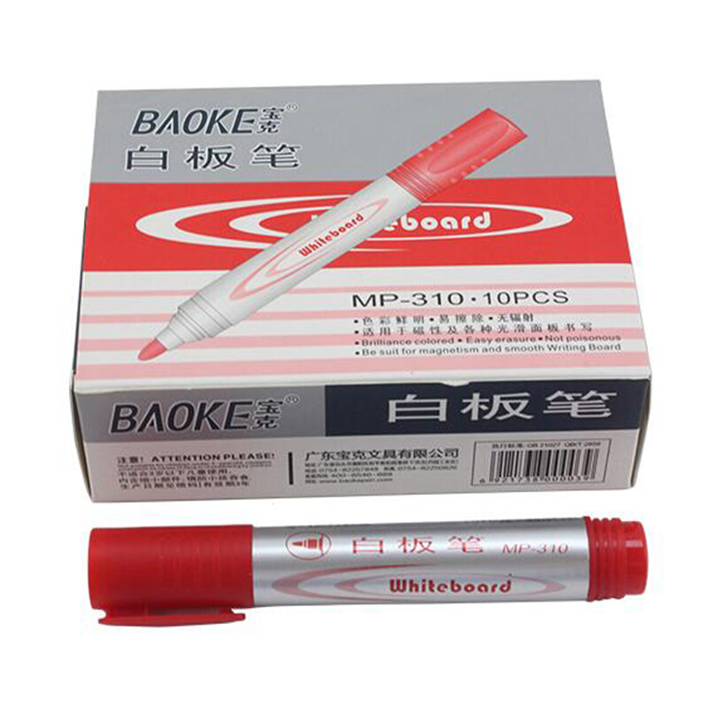 宝克（BAOKE） MP-310 大容量白板笔 10支/盒（红色）_http://www.szkoa.com/img/sp/105/3c43e889-3f8d-4cf9-a3d6-e2648868e8ec.jpg