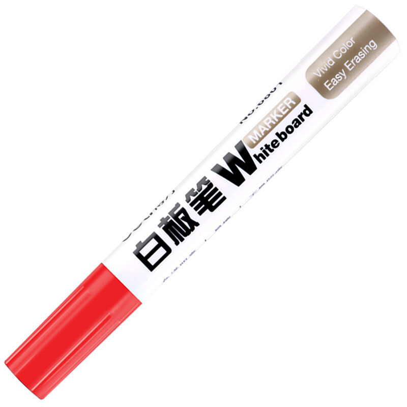 得力（deli） 6801 简易实用白板笔 10支装（红色）