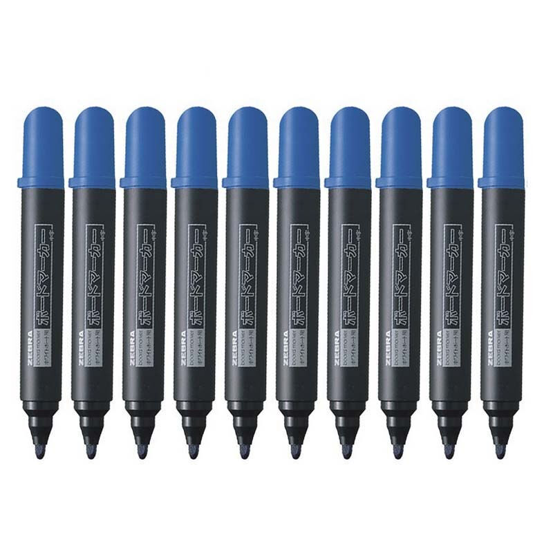 斑马（ZEBRA） YYR1 白板笔 可擦笔 圆嘴环保型（蓝色）