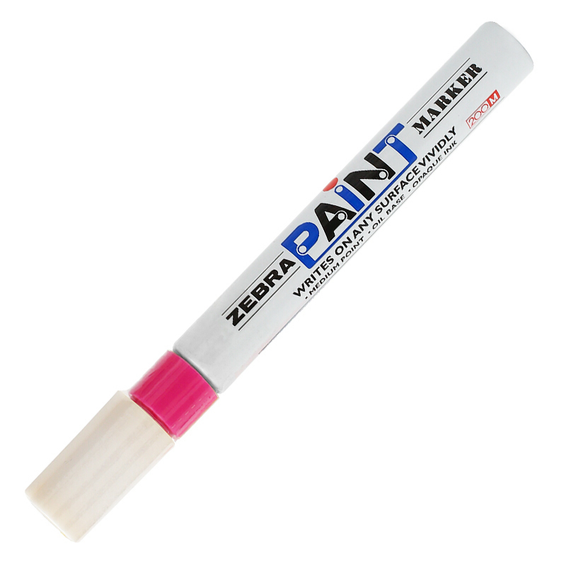 斑马（ZEBRA） MOP-200M 修补笔|油漆笔|涂鸦笔 2.8mm 1支装（粉色）