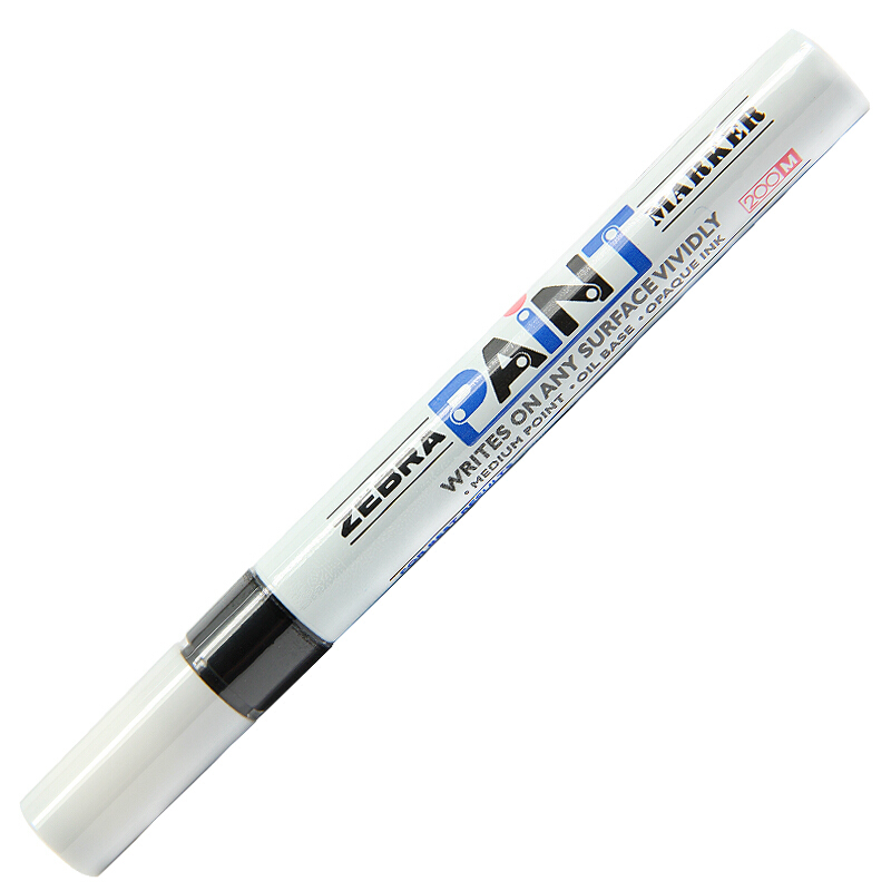 斑马（ZEBRA） MOP-200M 修补笔|油漆笔|涂鸦笔 2.8mm 1支装（黑色）