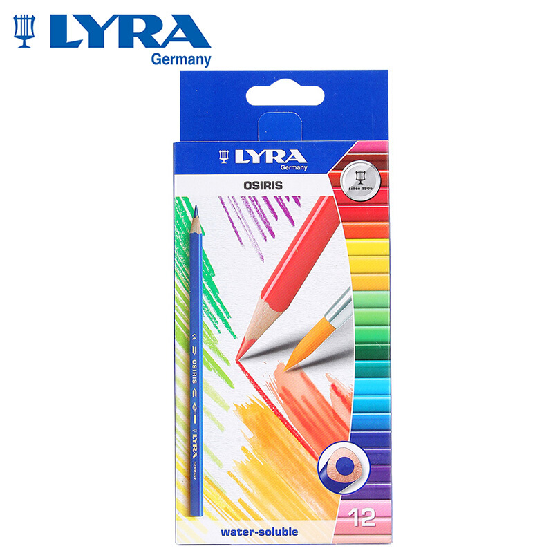 艺雅（LYRA） L2531120 水溶性彩色铅笔 秘密花园填色笔 12色