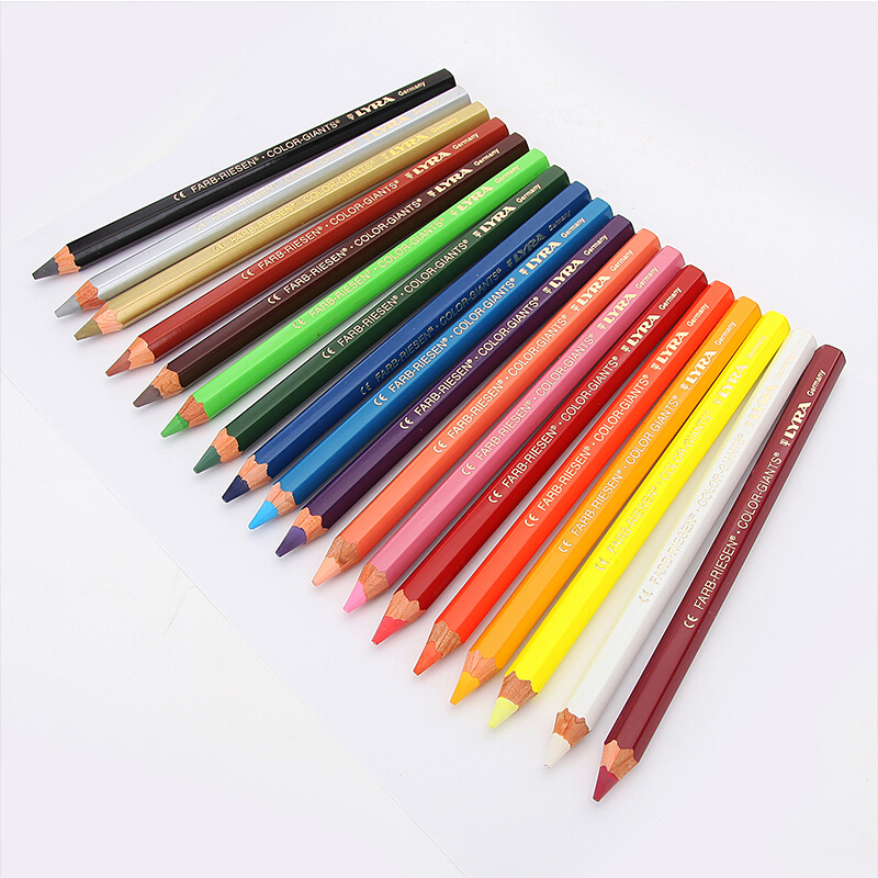 艺雅（LYRA） L3941181 儿童学生绘画涂色 大粗杆彩色铅笔 18色_http://www.szkoa.com/img/sp/110/bd303c1e-7a12-49b1-8adb-7b5719c5e020.jpg