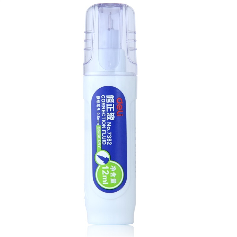 得力（deli） 7382 钢头修正液/涂改液 12ml 单瓶装_http://www.szkoa.com/img/sp/113/d4bae20d-b083-4ad0-a1b2-79a7d8377ded.jpg