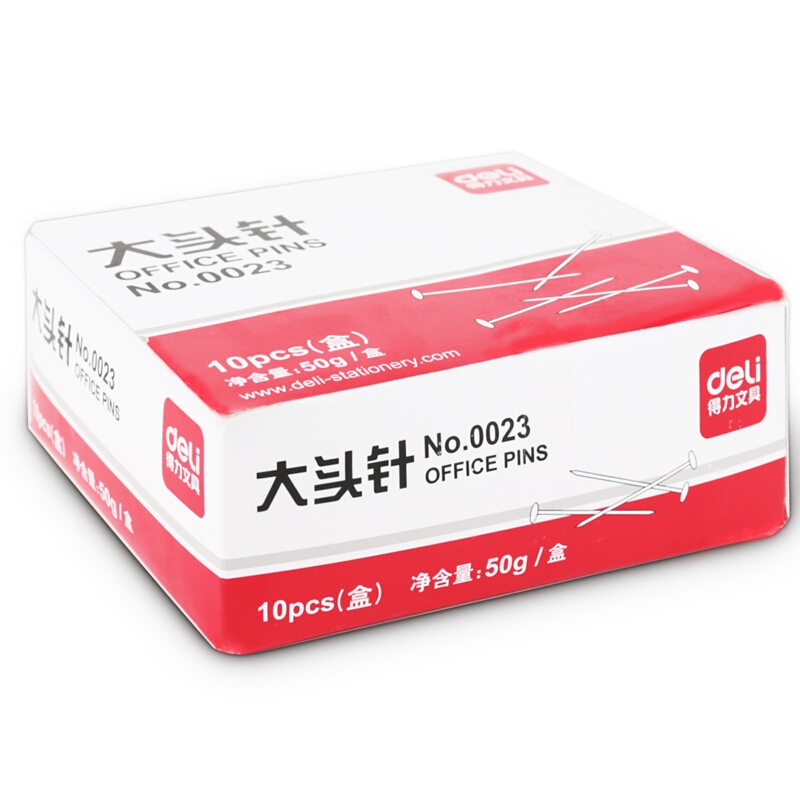 得力（deli） 0023 PP盒装大头针 单盒 50g盒 （单盒装）_http://www.szkoa.com/img/sp/160/3e823ebe-1378-4688-a0c6-e07e82aba8b0.jpg