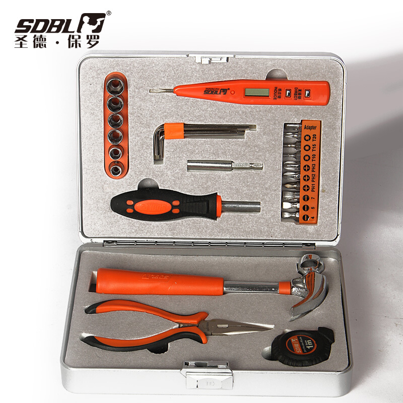 圣德保罗（SDBL） SD-024 27件套迷你工具组合 修理套装 五金工具箱