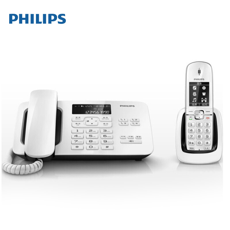 飞利浦（PHILIPS） DCTG492 语音报号黑名单中文数字子母机一拖一家用办公会议坐固定固话无线电话机座机无绳电话机（白色）_http://www.szkoa.com/img/sp/2147/58f35db0-8fc5-48df-8c9d-39a9406827ec.jpg