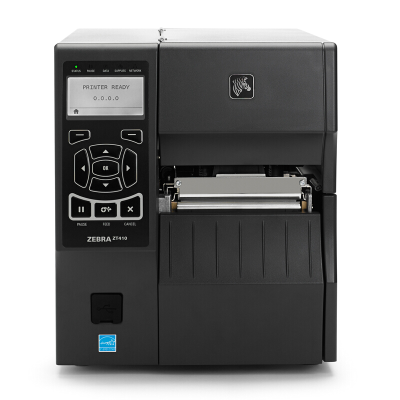 斑马（ZEBRA） ZT410 工业级条码打印机 二维码不干胶标签打印机 (300dpi) 