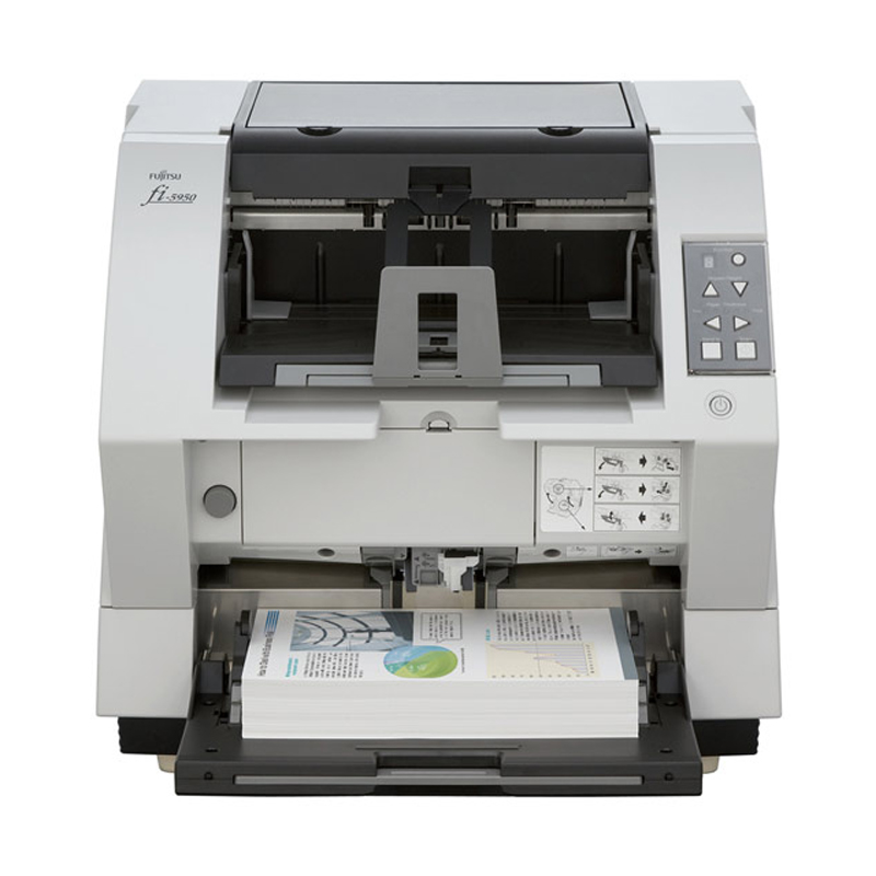 富士通（Fujitsu） Fi-5950 馈纸式扫描仪 高速双面自动进纸 (135页270面/分钟) 