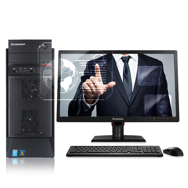 联想（Lenovo） M4600 办公台式电脑整机（CORE i3-6100）4G内存 500G硬盘/21.5英寸