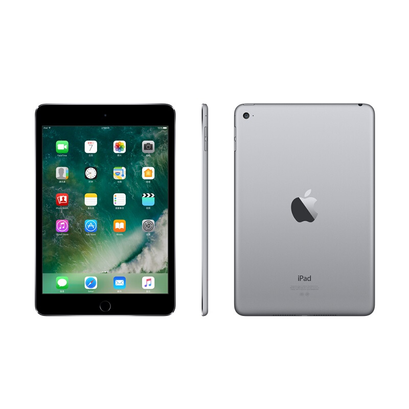 苹果 mini 4 iPad 平板电脑（128G WLAN版/A8芯片/Retina显示屏/Touch ID技术 MK9Q2CH） (深空灰) 