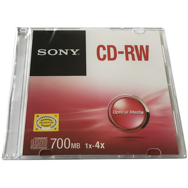 索尼（SONY） CD-RW 光盘/刻录盘 1-4速700MB 单片盒装 可擦写 空白光盘（十盘装的包装不一样） 10盒/包_http://www.szkoa.com/img/sp/277/1ca7a16f-c4fc-4cc9-be73-e1e569a52115.jpg