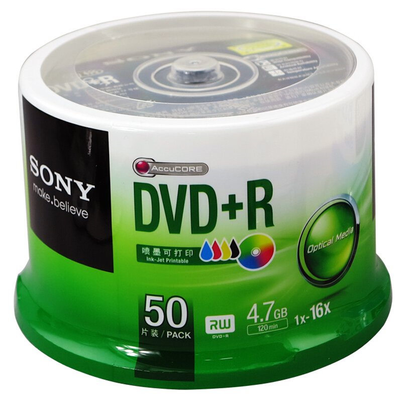 索尼（SONY） DVD+R 光盘/刻录盘 16速4.7G（50片桶装）_http://www.szkoa.com/img/sp/277/f349bbf5-c44d-4e68-923e-9b3421f875b1.jpg