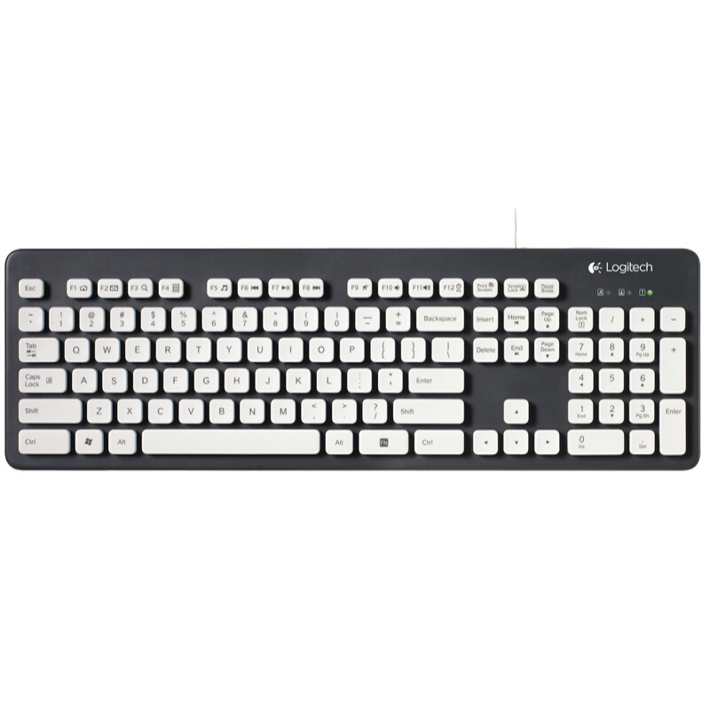 罗技（Logitech） K310 有线水洗键盘（白色） 