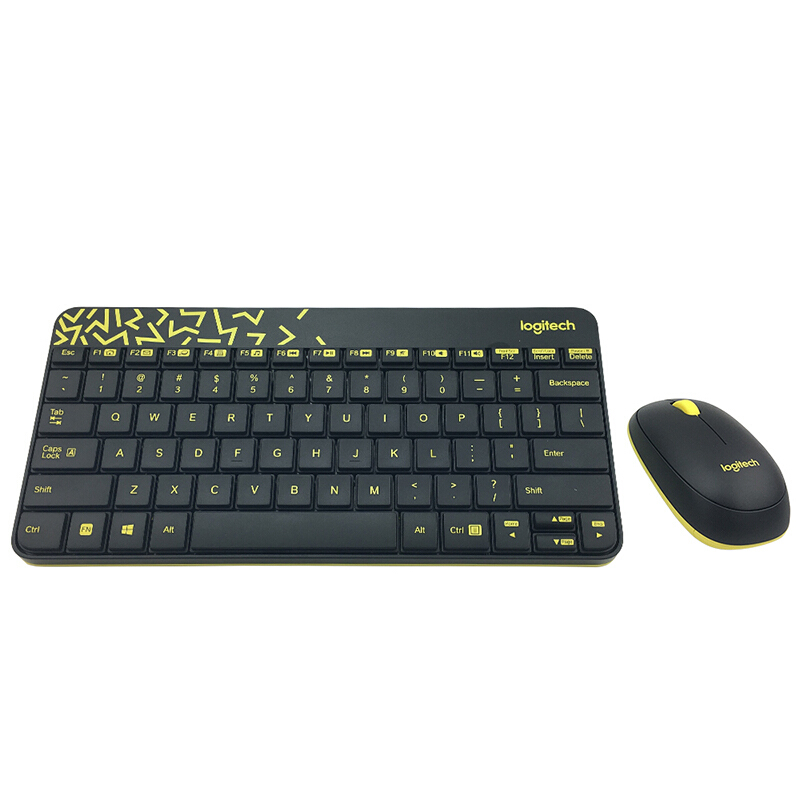 罗技（Logitech） MK245 Nano 无线键鼠套装 小键盘 (黑黄) 
