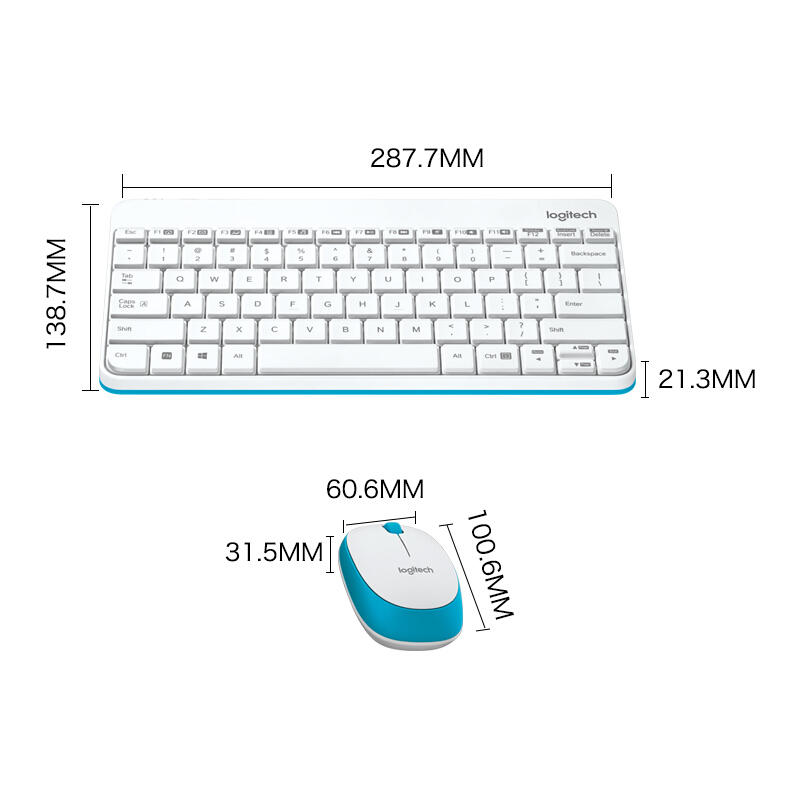 罗技（Logitech） MK245 Nano 无线键鼠套装 小键盘 (白蓝) _http://www.szkoa.com/img/sp/283/88aa131a-fbf9-4c9f-bd11-edec41851096.jpg