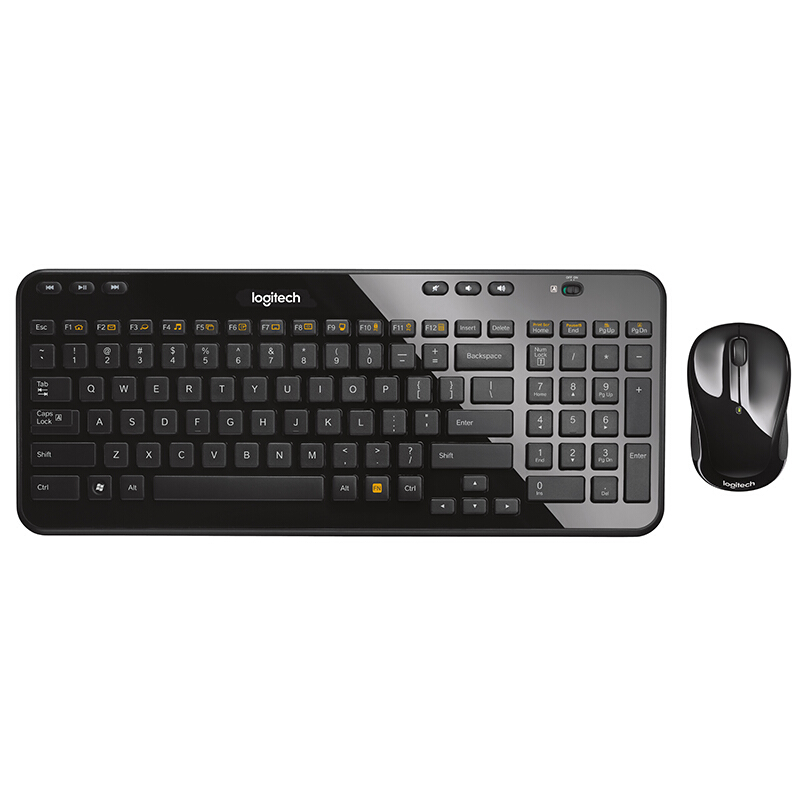 罗技（Logitech） MK365 无线键鼠套装 巧克力键盘（黑色） 