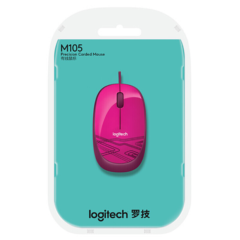 罗技（Logitech） M105 时尚多彩鼠标 左右手通用 (蜜桃粉) _http://www.szkoa.com/img/sp/284/71e0141b-2a7c-4754-946c-0283d24401cf.jpg