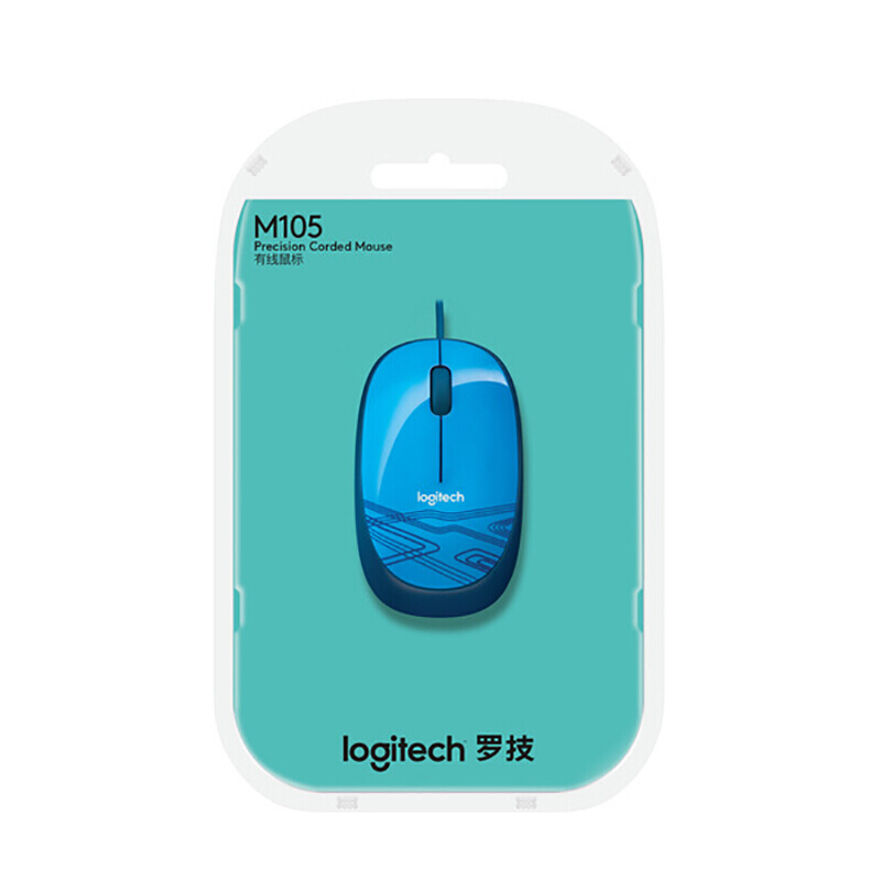 罗技（Logitech） M105 时尚多彩鼠标 左右手通用 (活力蓝) _http://www.szkoa.com/img/sp/284/92651a91-ec30-44d9-ae90-c425ed4df772.jpg