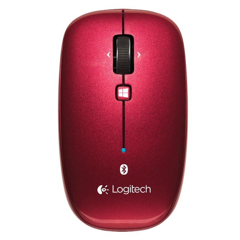 罗技（Logitech） M557/558 多平台连接蓝牙无线鼠标 (红色) 