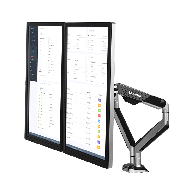 乐歌（Loctek） D8D 多功能旋转双屏桌面架显示器支架臂_http://www.szkoa.com/img/sp/296/2487f63d-5042-4a87-ace4-a86d62aff652.jpg