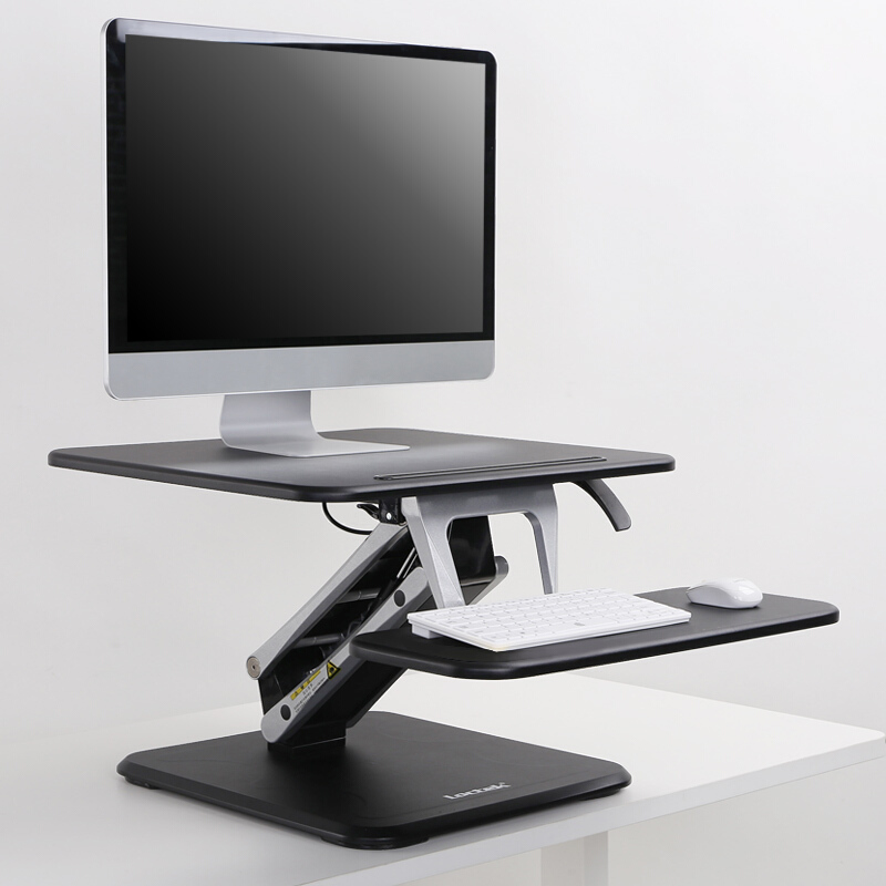 乐歌（Loctek） M3SS 站立式电脑桌/升降台 台面尺寸500*550mm (黑色) 