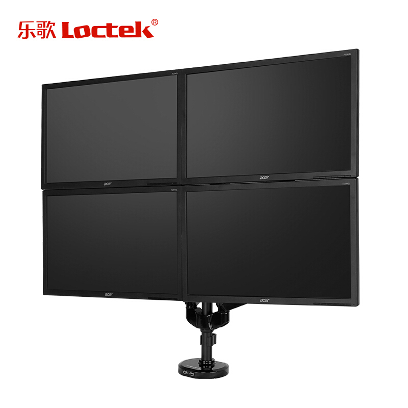 乐歌（Loctek） Q5Q 四屏显示器支架电脑支架 旋转升降伸缩支架_http://www.szkoa.com/img/sp/296/7a1639a3-ee16-4de0-a98f-5a68d6abcc76.jpg