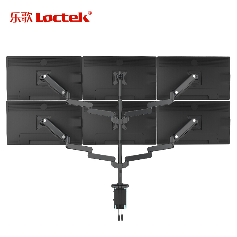 乐歌（Loctek） Q5S 六屏显示器支架 全铝电脑支架 旋转伸缩支架_http://www.szkoa.com/img/sp/296/c67106d9-5978-4e36-911e-9035d64208af.jpg